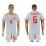 Spain #6 A.Iniesta Away Soccer Country Jersey