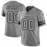 New Orleans Saints Custom Mens Nike Gray Gridiron II Vapor Untouchable Limited NFL Jersey