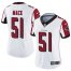 Nike Atlanta Falcons #51 Alex Mack White Womens Stitched NFL Vapor Untouchable Limited Jersey