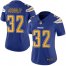 Nike Los Angeles Chargers #32 Nasir Adderley Electric Blue Womens Stitched NFL Limited Rush Jersey