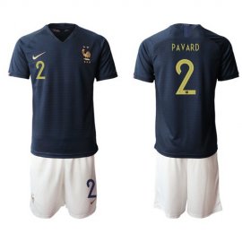 France #2 Pavard Home Soccer Country Jersey