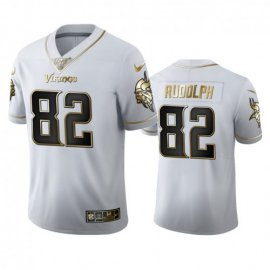 Minnesota Minnesota Vikings #82 Kyle Rudolph Mens Nike White Golden Edition Vapor Limited NFL 100 Jersey