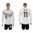Germany #11 Reus White Home Long Sleeves Soccer Country Jersey
