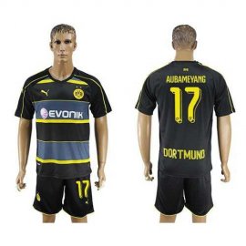 Dortmund #17 Aubameyang Away Soccer Club Jersey