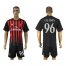 AC Milan #96 Calabria Home Soccer Club Jersey