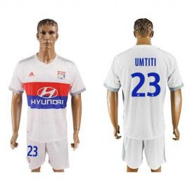 Lyon #23 Umtiti Home Soccer Club Jersey