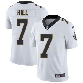 Nike New Orleans Saints #7 Taysom Hill White Mens Stitched NFL Vapor Untouchable Limited Jersey