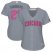 Chicago Cubs #23 Ryne Sandberg Grey Mothers Day Cool Base Womens Stitched MLB Jersey