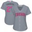 Chicago Cubs #23 Ryne Sandberg Grey Mothers Day Cool Base Womens Stitched MLB Jersey