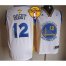 Warriors #12 Andrew Bogut White The Finals Patch Stitched NBA Jersey