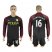 Manchester City #16 Gundogan Away Long Sleeves Soccer Club Jersey