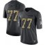 Nike Dallas Cowboys #77 Tyron Smith Black Mens Stitched NFL Limited 2016 Salute To Service Jersey