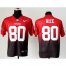 Nike San Francisco 49ers #80 Jerry Rice Red/Black Mens Stitched NFL Elite Fadeaway Fashion Jersey