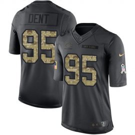 Nike Chicago Bears #95 Richard Dent Black Mens Stitched NFL Limited 2016 Salute to Service Jersey
