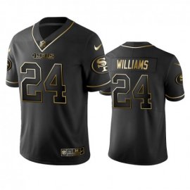 Nike San Francisco 49ers #24 KWaun Williams Black Golden Limited Edition Stitched NFL Jersey