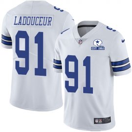 Nike Dallas Cowboys #91 L.P. Ladouceur White Mens Stitched With Established In 1960 Patch NFL Vapor Untouchable Limited Jersey