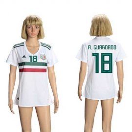 Womens Mexico #18 A.Guardado Away Soccer Country Jersey