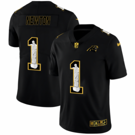Carolina Carolina Panthers #1 Cam Newton Mens Nike Carbon Black Vapor Cristo Redentor Limited NFL Jersey