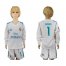 Real Madrid #1 Navas Home Long Sleeves Kid Soccer Club Jersey