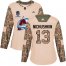 Adidas Colorado Avalanche #13 Valeri Nichushkin Camo Authentic Womens 2022 Stanley Cup Champions Veterans Day Stitched NHL Jersey Womens
