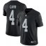 Nike Las Vegas Raiders #4 Derek Carr Black Team Color Mens Stitched NFL Vapor Untouchable Limited Jersey