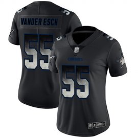 Nike Dallas Cowboys #55 Leighton Vander Esch Black Womens Stitched NFL Vapor Untouchable Limited Smoke Fashion Jersey