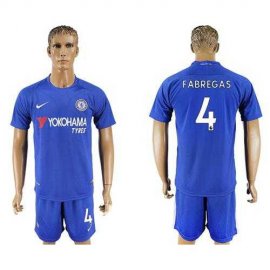 Chelsea #4 Fabregas Home Soccer Club Jersey