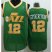 Utah Jazz 12 John Stockton Green Revolution 30 NBA Jerseys