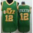 Utah Jazz 12 John Stockton Green Revolution 30 NBA Jerseys