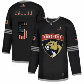 Florida Panthers #5 Aaron Ekblad Adidas Mens Black USA Flag Limited NHL Jersey?