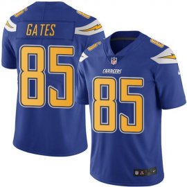 Nike Los Angeles Chargers #85 Antonio Gates Electric Blue Mens Stitched NFL Limited Rush Jersey