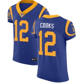 Nike Los Angeles Rams #12 Brandin Cooks Royal Blue Alternate Mens Stitched NFL Vapor Untouchable Elite Jersey