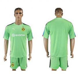 Dortmund Blank Green Goalkeeper Soccer Club Jersey