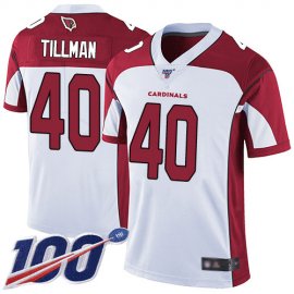 Nike Arizona Cardinals #40 Pat Tillman White Mens Stitched NFL 100th Season Vapor Limited Jersey
