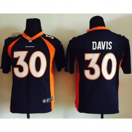 Nike Denver Broncos #30 Terrell Davis Blue Alternate Youth Stitched NFL New Elite Jersey