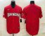Mens Dominican Republic Baseball Blank 2023 Red World Classic Stitched Jerseys