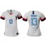 Womens USA #13 Morgan Home Soccer Country Jersey