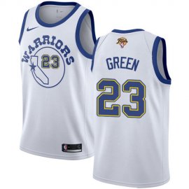 Nike Golden State Warriors #23 Draymond Green White Throwback 2022 NBA Finals Swingman Hardwood Classics Jersey Mens