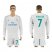 Real Madrid #7 Ronaldo White Home Long Sleeves Soccer Club Jersey
