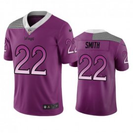 Minnesota Minnesota Vikings #22 Harrison Smith Purple Vapor Limited City Edition NFL Jersey