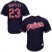 Cleveland Indians #23 Michael Brantley Navy Blue Alternate Stitched Youth MLB Jersey