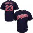 Cleveland Indians #23 Michael Brantley Navy Blue Alternate Stitched Youth MLB Jersey