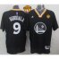Warriors #9 Andre Iguodala New Black Alternate The Finals Patch Stitched NBA Jersey