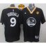 Warriors #9 Andre Iguodala New Black Alternate The Finals Patch Stitched NBA Jersey