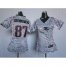 Nike New England Patriots #87 Rob Gronkowski Zebra Womens Stitched NFL Elite Jersey