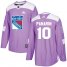 Adidas New York Rangers #10 Artemi Panarin Purple Authentic Fights Cancer Stitched NHL Jersey