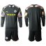 Manchester City Blank Black Goalkeeper Long Sleeves Soccer Club Jersey