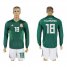 Mexico #18 A. GUARDRDO Home 2018 FIFA World Cup Long Sleeve Soccer Jersey
