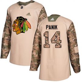 Adidas Chicago Blackhawks #14 Richard Panik Camo Authentic 2017 Veterans Day Stitched NHL Jersey