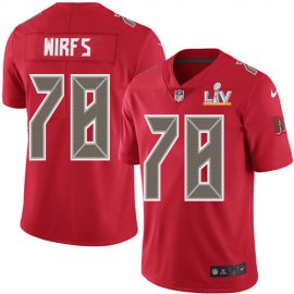 Nike Tampa Bay Buccaneers #78 Tristan Wirfs Red Youth Super Bowl LV Bound Stitched NFL Limited Rush Jersey